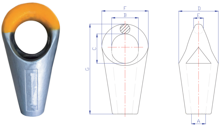 Parafil Socket Rope Pear-shaped Socket - Aulone | High performance wire rope manufacturer ...