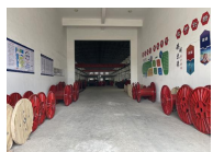Wire rope manufacturer warehouse stock of steel wire rope reels ready for fast delivery and replacement